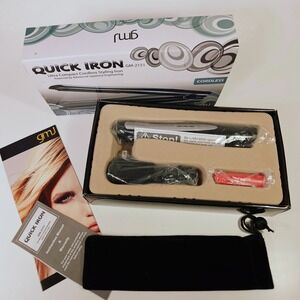 GMJ Quick Iron Ultra Compact Cordless Styling Iron Ceramic Tourmaline Plate Gift